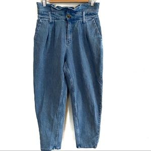 Who What Wear High Rise Paperbag Waist Jeans, 6